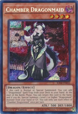 Chamber Dragonmaid - RA04-EN032 - Secret Rare 1st Edition Quarter Century Stampede 1st Edition Singles