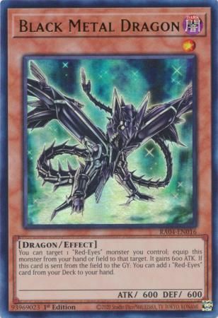 Black Metal Dragon - RA04-EN016 - Ultra Rare 1st Edition Quarter Century Stampede 1st Edition Singles