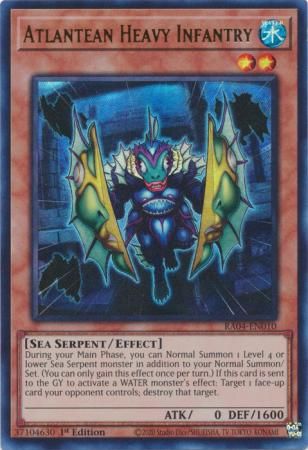 Atlantean Heavy Infantry - RA04-EN010 - Ultra Rare 1st Edition Quarter Century Stampede 1st Edition Singles