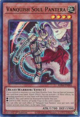 Vanquish Soul Pantera - RA04-EN044 - Super Rare 1st Edition Quarter Century Stampede 1st Edition Singles