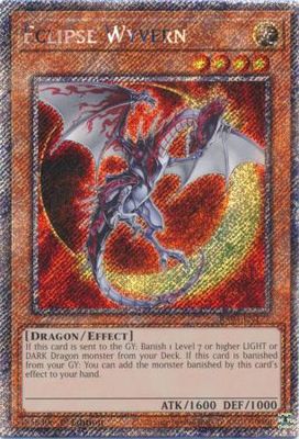 Eclipse Wyvern - RA04-EN177 - Platinum Secret Rare 1st Edition Quarter Century Stampede 1st Edition Singles