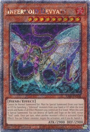 Infernoid Devyaty - RA04-EN248 - Platinum Secret Rare 1st Edition Quarter Century Stampede 1st Edition Singles