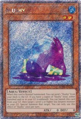 Slushy - RA04-EN196 - Platinum Secret Rare 1st Edition Quarter Century Stampede 1st Edition Singles