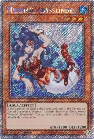 Mermail Abysslinde - RA04-EN011 - Platinum Secret Rare 1st Edition Quarter Century Stampede 1st Edition Singles