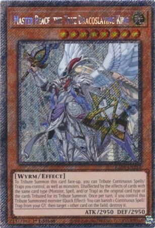 Master Peace, the True Dracoslaying King - RA04-EN283 - Plat Secret Rare 1st Edition Quarter Century Stampede 1st Edition Singles