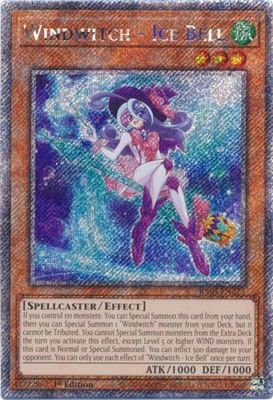 Windwitch - Ice Bell - RA04-EN273 - Platinum Secret Rare 1st Edition Quarter Century Stampede 1st Edition Singles