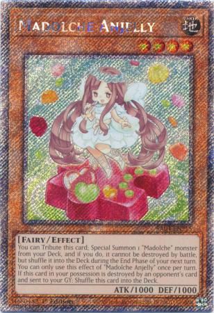 Madolche Anjelly - RA04-EN215 - Platinum Secret Rare 1st Edition Quarter Century Stampede 1st Edition Singles