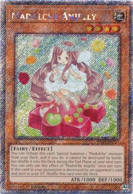Madolche Anjelly - RA04-EN215 - Platinum Secret Rare 1st Edition Quarter Century Stampede 1st Edition Singles