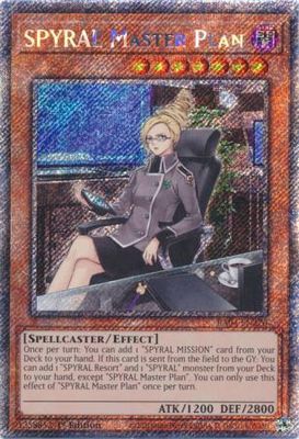 SPYRAL Master Plan - RA04-EN276 - Platinum Secret Rare 1st Edition Quarter Century Stampede 1st Edition Singles