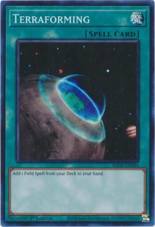 Terraforming - RA04-EN084 - Super Rare 1st Edition Quarter Century Stampede 1st Edition Singles