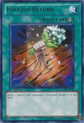 Foolish Return - STOR-EN058 - Rare 1st Edition Storm of Ragnarok 1st Edition Singles (espanol)