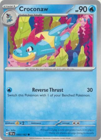 Croconaw - 040/162 - Common Scarlet &amp; Violet: Temporal Forces Singles (Español)