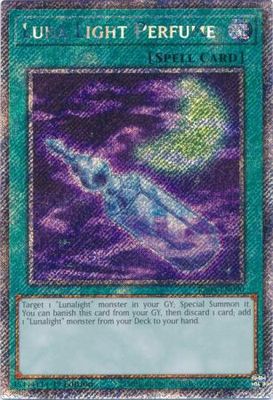 Luna Light Perfume - RA04-EN090 - Platinum Secret Rare 1st Edition Quarter Century Stampede 1st Edition Singles