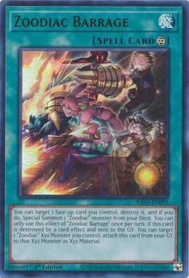 Zoodiac Barrage - RA04-EN091 - Ultra Rare 1st Edition Quarter Century Stampede 1st Edition Singles