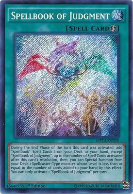 Spellbook of Judgment - MP14-EN039 - Secret Rare 1st Edition Yu-Gi-Oh! 2014 Mega-Tins Singles