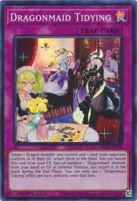 Dragonmaid Tidying - RA04-EN102 - Super Rare 1st Edition Quarter Century Stampede 1st Edition Singles