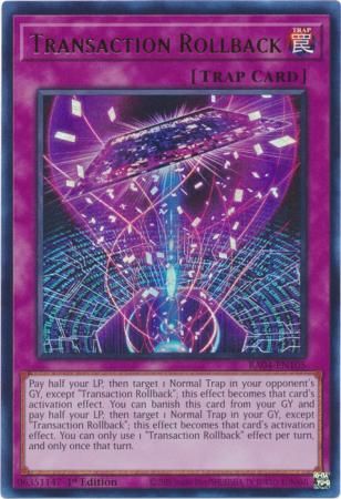 Transaction Rollback - RA04-EN105 - Ultra Rare 1st Edition Quarter Century Stampede 1st Edition Singles