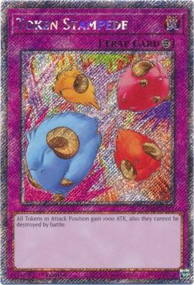 Token Stampede - RA04-EN149 - Platinum Secret Rare 1st Edition Quarter Century Stampede 1st Edition Singles