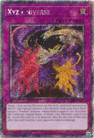 Xyz Universe - RA04-EN218 - Platinum Secret Rare 1st Edition Quarter Century Stampede 1st Edition Singles