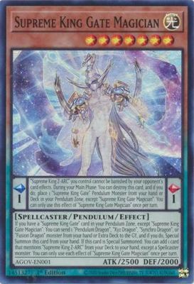 Supreme King Gate Magician - AGOV-EN001 - Super Rare 1st Edition Age of Overlord 1st Edition Singles (espanol)