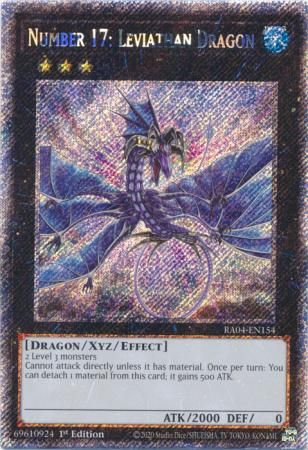 Number 17: Leviathan Dragon - RA04-EN154 - Platinum Secret Rare 1st Edition Quarter Century Stampede 1st Edition Singles (espanol)