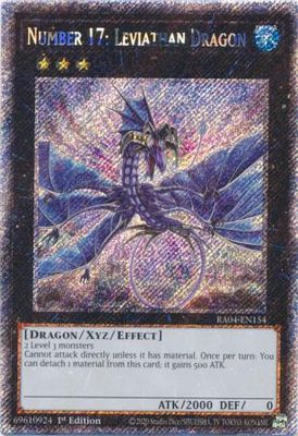 Number 17: Leviathan Dragon - RA04-EN154 - Platinum Secret Rare 1st Edition Quarter Century Stampede 1st Edition Singles (espanol)