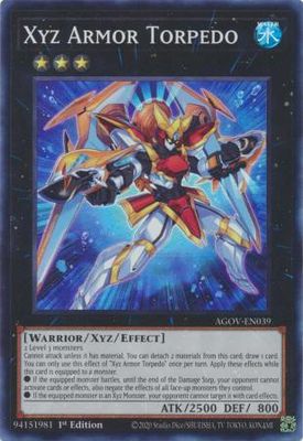 Xyz Armor Torpedo - AGOV-EN039 - Super Rare 1st Edition Age of Overlord 1st Edition Singles (espanol)