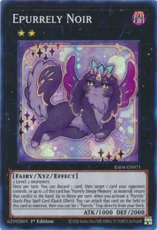 SJ Epurrely Noir - RA04-EN071 - Super Rare 1st Edition Quarter Century Stampede 1st Edition Singles