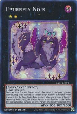 Epurrely Noir - RA04-EN071 - Super Rare 1st Edition Quarter Century Stampede 1st Edition Singles