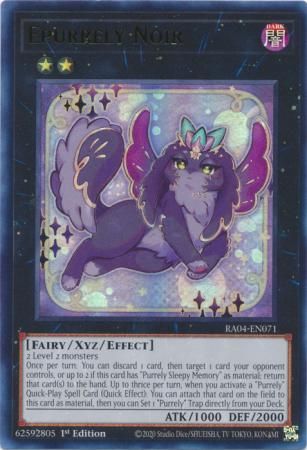SJ Epurrely Noir - RA04-EN071 - Ultra Rare 1st Edition Quarter Century Stampede 1st Edition Singles
