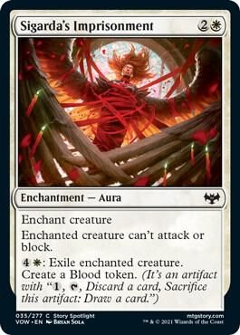Sigarda&#39;s Imprisonment 35/277- Innistrad: Crimson Vow (VOW) (espanol)