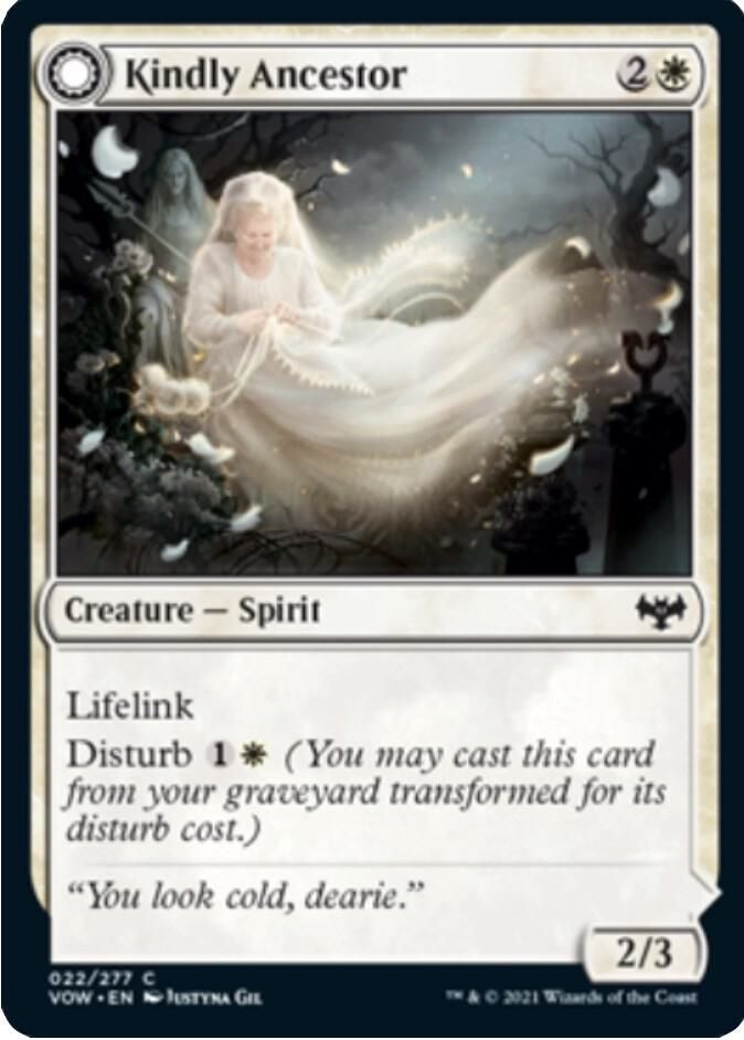 Kindly Ancestor 22/277- Innistrad: Crimson Vow (VOW) (espanol)
