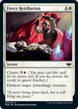 Fierce Retribution 13/277- Innistrad: Crimson Vow (VOW) (espanol)