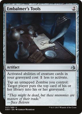Embalmer&#39;s Tools 227/269- Amonkhet (AKH) (espanol)