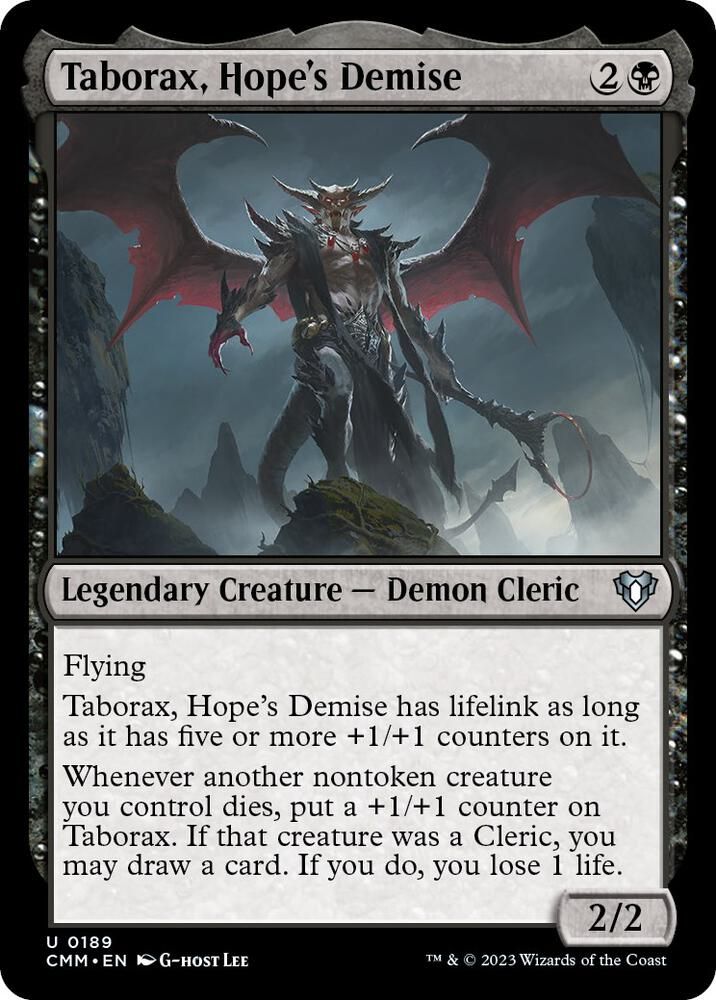 Taborax, Hope&#39;s Demise 0189 - Commander Masters (CMM)