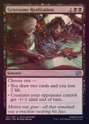 Gruesome Realization 103/287 - Foil The Brothers&#39; War Foil Singles