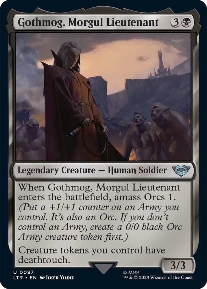 Gothmog, Morgul Lieutenant 0087 - Universes Beyond: The Lord of the Rings: Tales of Middle-earth (LTR)