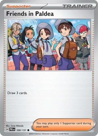 Friends in Paldea - 109/131 - Common Scarlet &amp; Violet: Prismatic Evolutions Singles