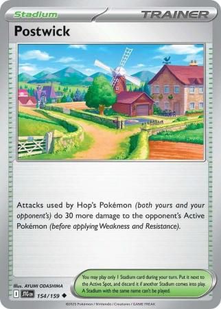 Postwick - 154/159 - Uncommon Scarlet &amp; Violet: Journey Together Singles