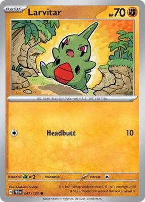 Larvitar - 047/131 - Common Scarlet &amp; Violet: Prismatic Evolutions Singles