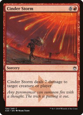 Cinder Storm 126/249 - Masters 25 (A25)