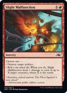 Slight Malfunction 123/244 - Unfinity (UNF)