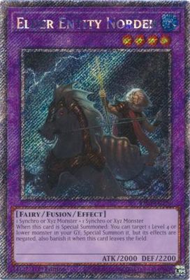 Elder Entity Norden - RA04-EN226 - Platinum Secret Rare 1st Edition Quarter Century Stampede 1st Edition Singles