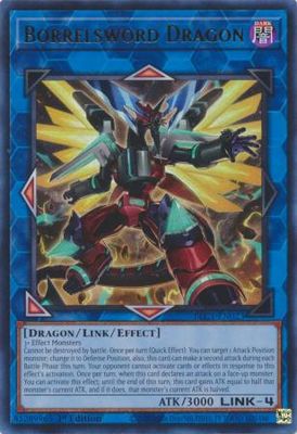Borrelsword Dragon (alternate art) - BLC1-EN023 - Ultra Rare 1st Edition Battles of Legend: Chapter 1 1st Edition Singles