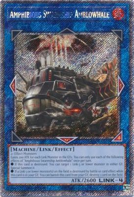 Amphibious Swarmship Amblowhale - RA04-EN077 - Platinum Secret Rare 1st Edition Quarter Century Stampede 1st Edition Singles