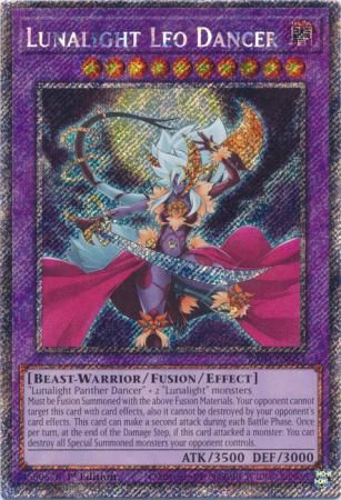 Lunalight Leo Dancer - RA04-EN053 - Platinum Secret Rare 1st Edition Quarter Century Stampede 1st Edition Singles