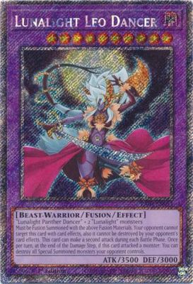 Lunalight Leo Dancer - RA04-EN053 - Platinum Secret Rare 1st Edition Quarter Century Stampede 1st Edition Singles