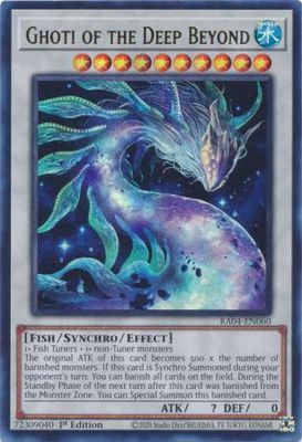 Ghoti of the Deep Beyond - RA04-EN060 - Ultra Rare 1st Edition Quarter Century Stampede 1st Edition Singles