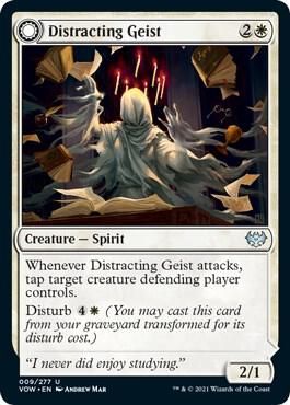 Distracting Geist 009/277- Innistrad: Crimson Vow (VOW) (espanol)