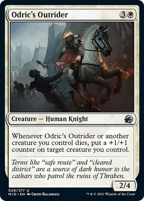 Odric&#39;s Outrider 029/277- Innistrad: Midnight Hunt (MID)